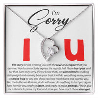 Load image into Gallery viewer, I&#39;m Sorry - I Love You - Forever Love Necklace - JustFamilyThings
