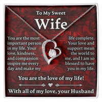 Load image into Gallery viewer, To My Sweet Wife - Forever Love Necklace - JustFamilyThings
