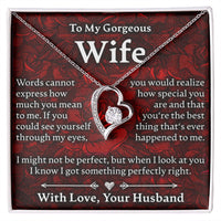 Load image into Gallery viewer, To My Gorgeous Wife - Forever Love Necklace - JustFamilyThings

