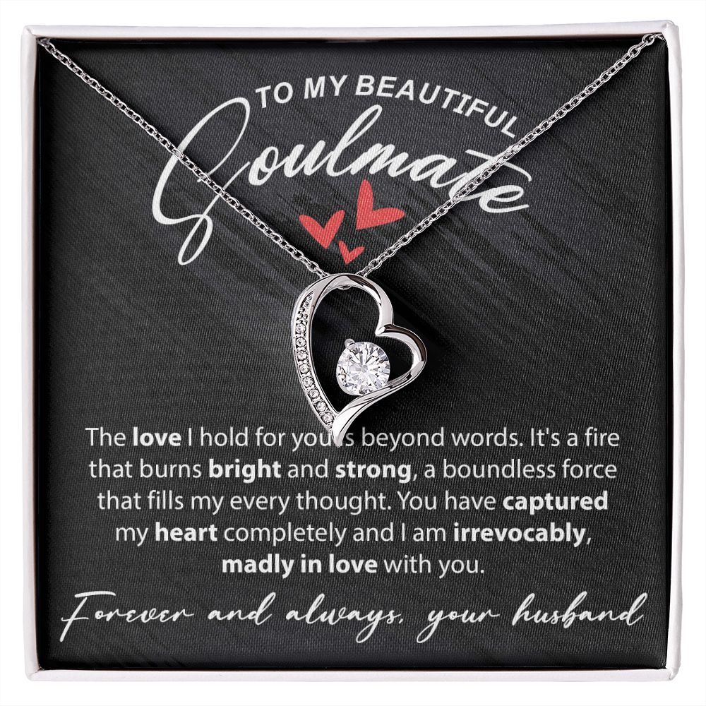 To My Beautiful Soulmate - The Love I Hold For You - Forever Love Necklace - JustFamilyThings