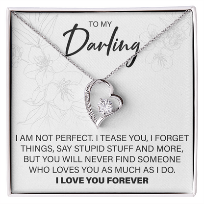 To My Darling - Forever Love Necklace - JustFamilyThings