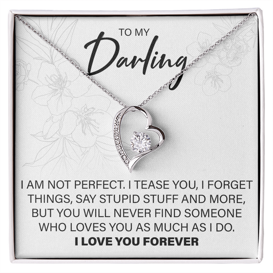 To My Darling - Forever Love Necklace - JustFamilyThings