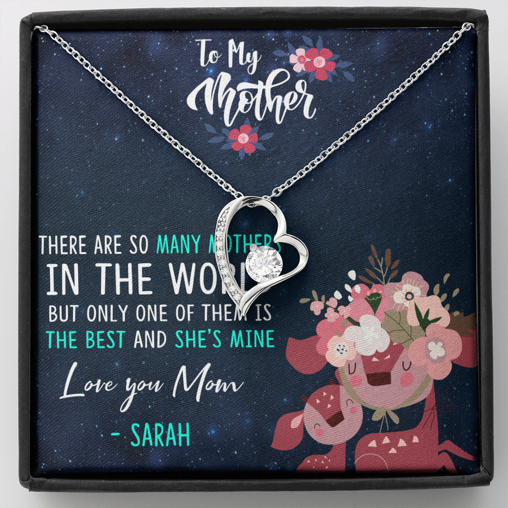 Personalized Custom Name - To My Mother - Forever Love Necklace - JustFamilyThings