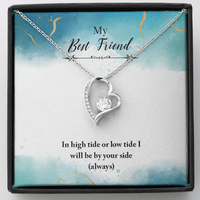 Load image into Gallery viewer, to my Best friend - Always By Your Side - Forever Love Necklace - JustFamilyThings
