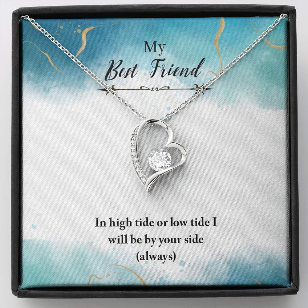 to my Best friend - Always By Your Side - Forever Love Necklace - JustFamilyThings