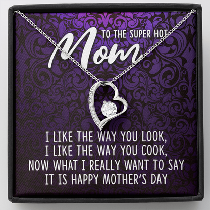 to the superhot mom - Forever Love Necklace - JustFamilyThings