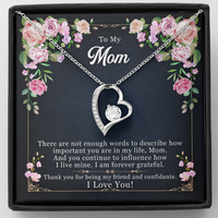 Load image into Gallery viewer, to my mom - There are not enough words - Forever Love Necklace - JustFamilyThings
