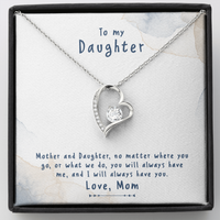 Load image into Gallery viewer, to my daughter from mom - Forever Love Necklace - JustFamilyThings
