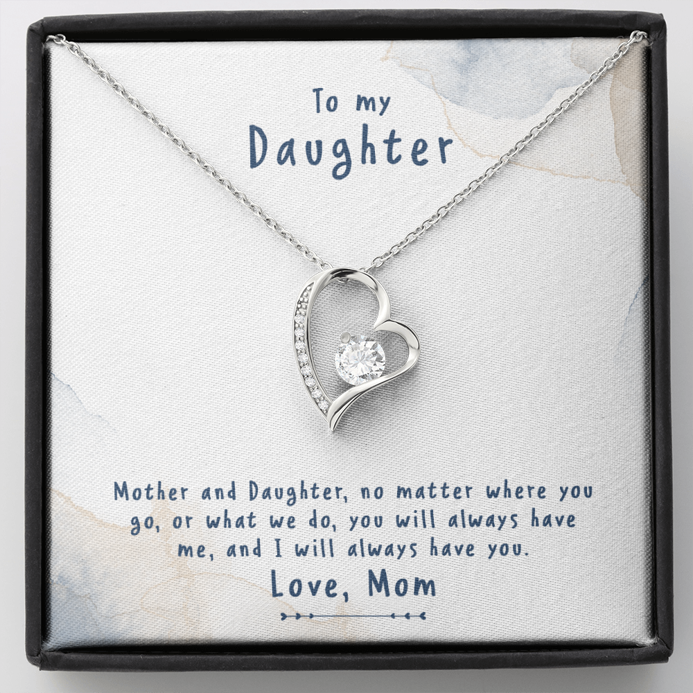 to my daughter from mom - Forever Love Necklace - JustFamilyThings