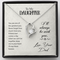 Load image into Gallery viewer, To my daughter from dad - You are one of the greatest joys - Forever Love Necklace - JustFamilyThings
