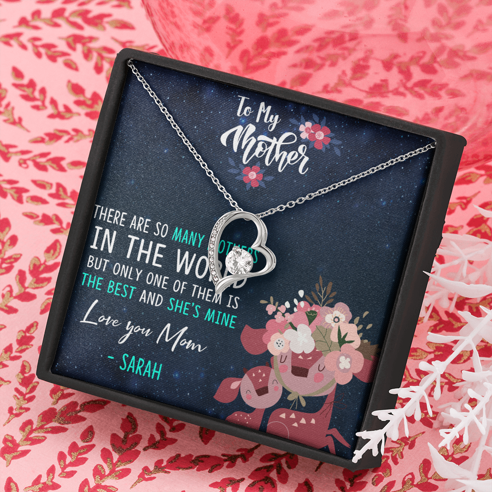 Personalized Custom Name - To My Mother - Forever Love Necklace - JustFamilyThings