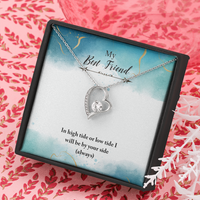 Load image into Gallery viewer, to my Best friend - Always By Your Side - Forever Love Necklace - JustFamilyThings
