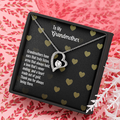 to my grandmother - Forever Love Necklace - JustFamilyThings