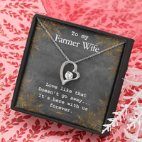 Load image into Gallery viewer, to my Farmer wife - Forever Love Necklace - JustFamilyThings
