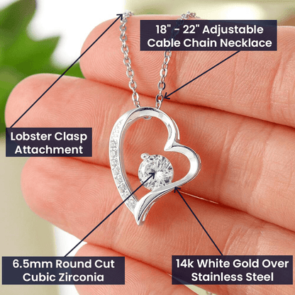 Personalized Custom Name - To My Mother - Forever Love Necklace - JustFamilyThings