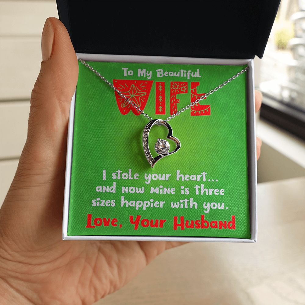 To My Wife, Christmas Gift - Forever Love Necklace - JustFamilyThings