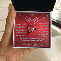 Load image into Gallery viewer, To My Wife - I Might Not Be Your First Kiss - Forever Love Necklace - JustFamilyThings
