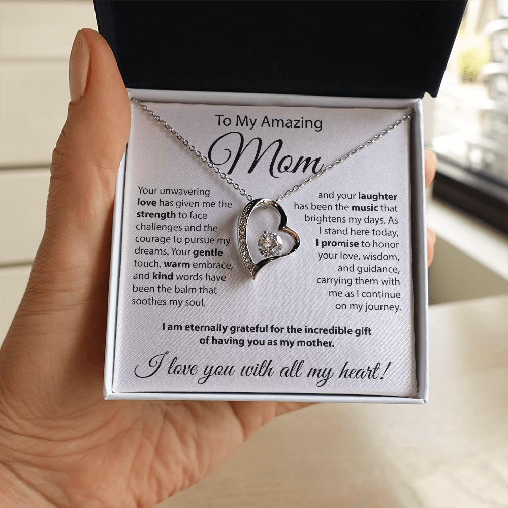 To The Amazing Mom - Forever Love Necklace