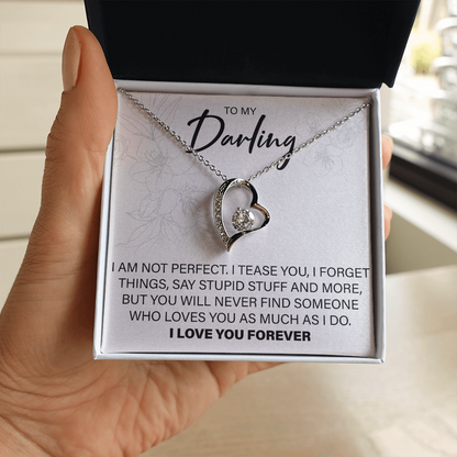 To My Darling - Forever Love Necklace - JustFamilyThings
