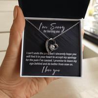 Load image into Gallery viewer, I&#39;m Sorry For Hurting You - Forever Love Necklace - JustFamilyThings
