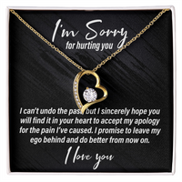 Load image into Gallery viewer, I&#39;m Sorry For Hurting You - Forever Love Necklace - JustFamilyThings
