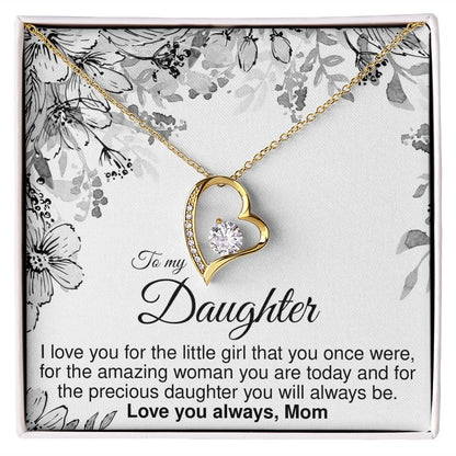 To Daughter From Mom - Forever Love Necklace - JustFamilyThings