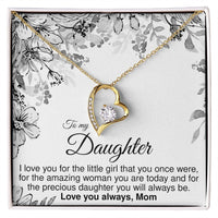 Load image into Gallery viewer, To Daughter From Mom - Forever Love Necklace - JustFamilyThings
