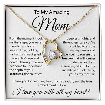 To The Amazing Mom - Forever Love Necklace
