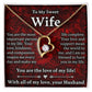 To My Sweet Wife - Forever Love Necklace - JustFamilyThings