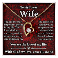 Load image into Gallery viewer, To My Sweet Wife - Forever Love Necklace - JustFamilyThings
