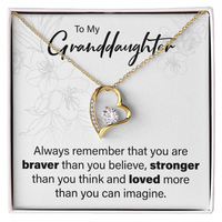 Load image into Gallery viewer, To My Granddaughter - You Are Loved - Forever Love Necklace - JustFamilyThings
