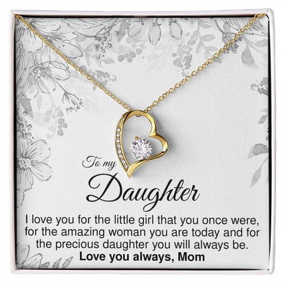 To Daughter From Mom - Forever Love Necklace - JustFamilyThings