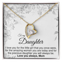 Load image into Gallery viewer, To Daughter From Mom - Forever Love Necklace - JustFamilyThings
