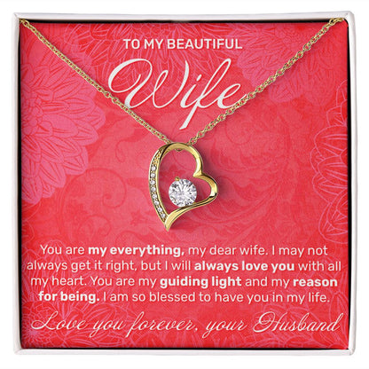 To My Wife - You Are My Everything - Forever Love Necklace - JustFamilyThings