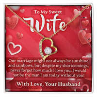 Load image into Gallery viewer, Valentines Day To My Wife - Forever Love Necklace - JustFamilyThings
