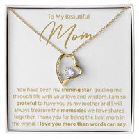 Load image into Gallery viewer, To My Mom - My Shining Star - Forever Love Necklace - JustFamilyThings
