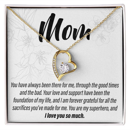 To My Mom - You have always been there 2 - Forever Love Necklace - JustFamilyThings