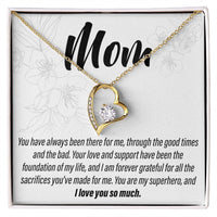 Load image into Gallery viewer, To My Mom - You have always been there 2 - Forever Love Necklace - JustFamilyThings
