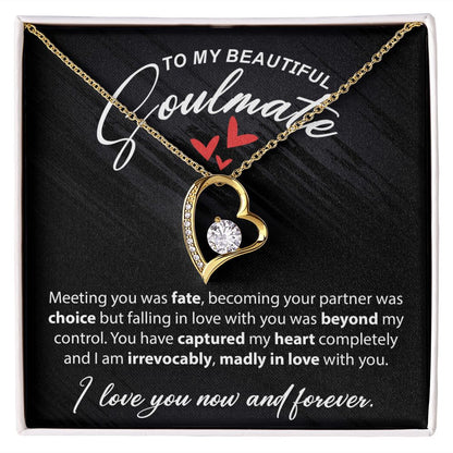 To My Beautiful Soulmate - Meeting You - Forever Love Necklace - JustFamilyThings