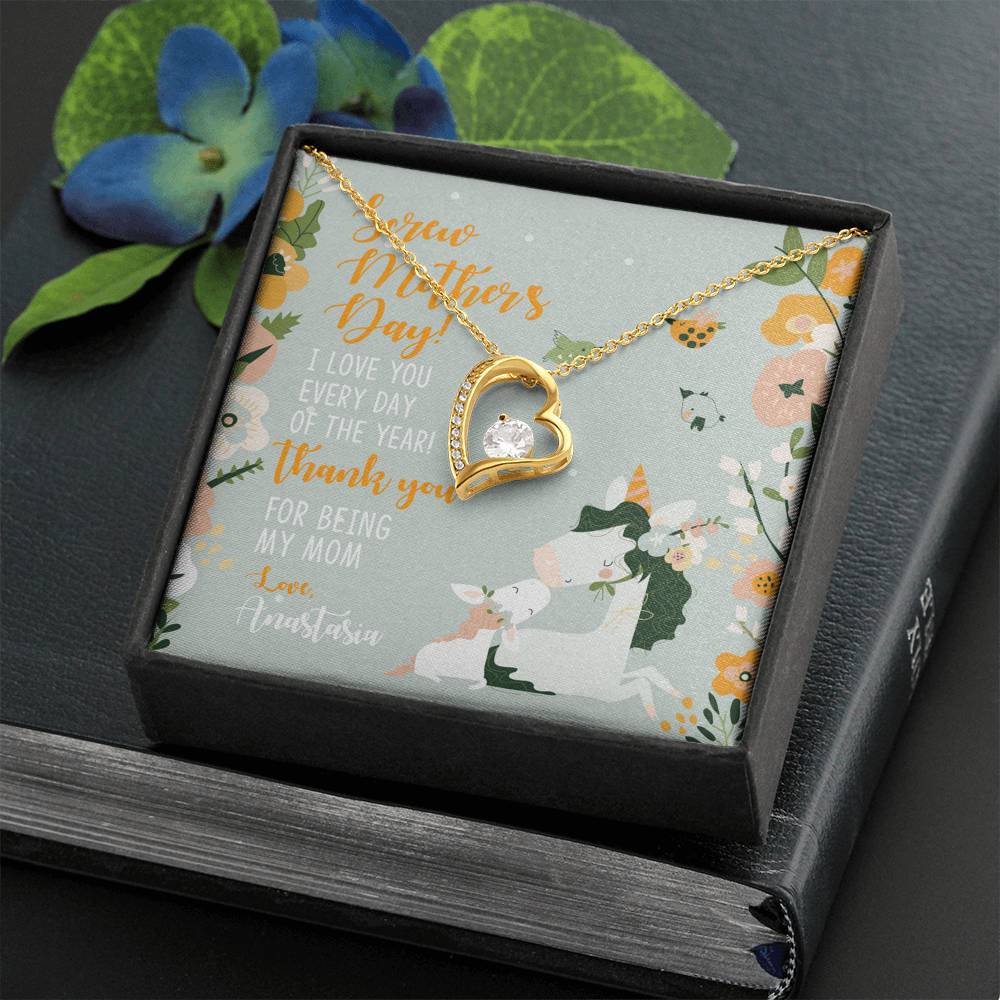 Personalized - Screw Mother's Day, I Love You Every Day Of The Year - Forever Love Necklace - Choose Custom Name - JustFamilyThings