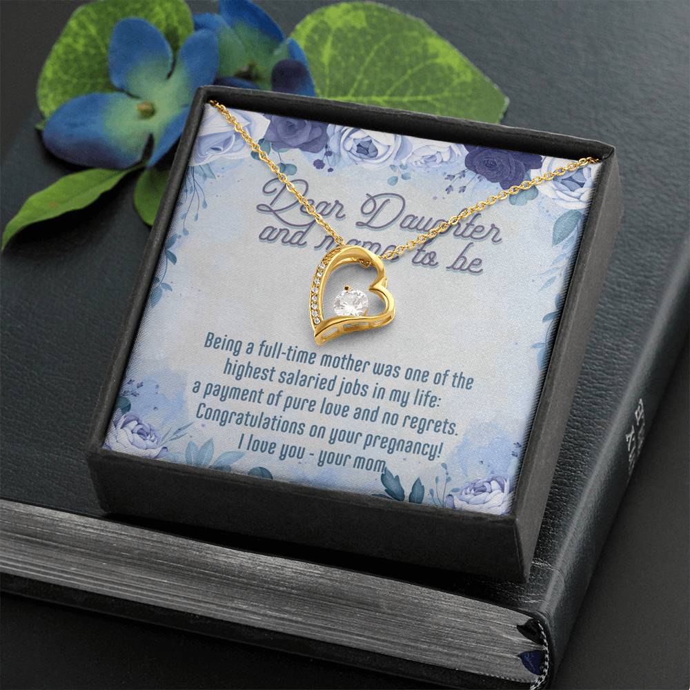 Gift for Pregnant Daughter from Mom - Dear Daughter, Congratulations On Your Pregnancy. - JustFamilyThings