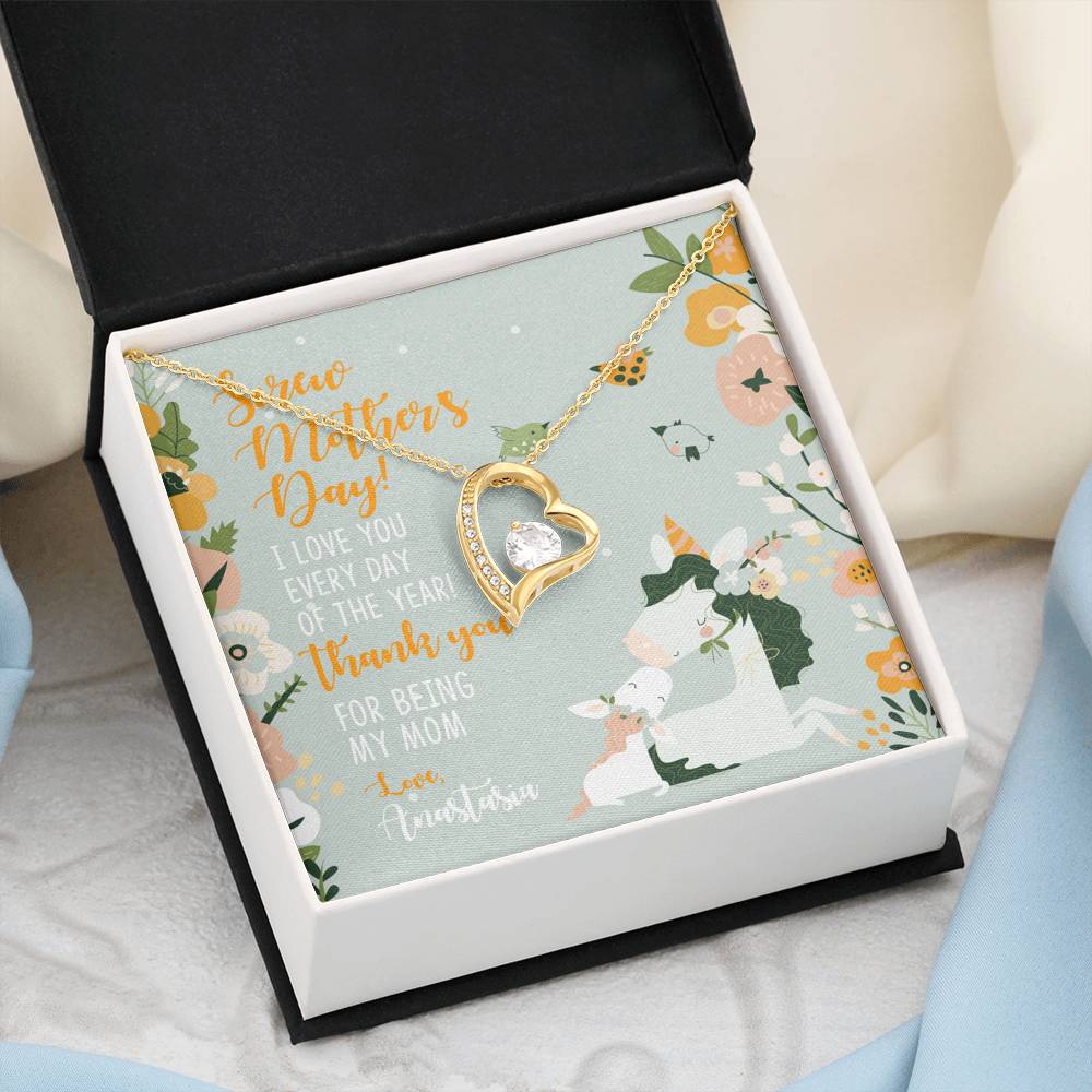 Personalized - Screw Mother's Day, I Love You Every Day Of The Year - Forever Love Necklace - Choose Custom Name - JustFamilyThings