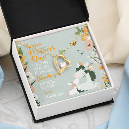 Personalized - Screw Mother's Day, I Love You Every Day Of The Year - Forever Love Necklace - Choose Custom Name - JustFamilyThings