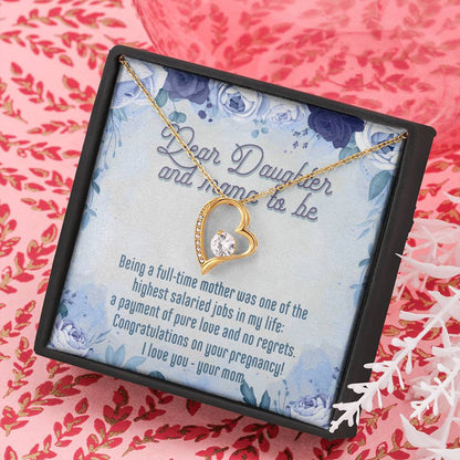 Gift for Pregnant Daughter from Mom - Dear Daughter, Congratulations On Your Pregnancy. - JustFamilyThings