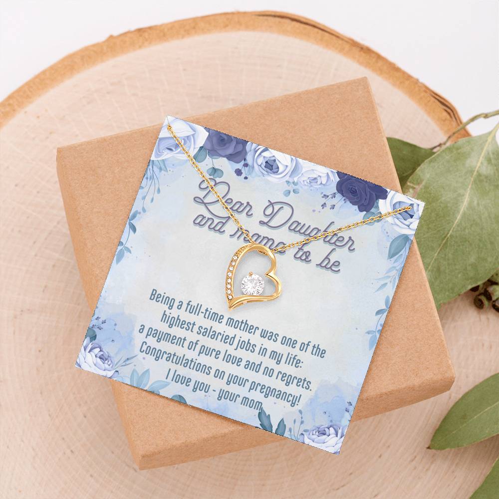 Gift for Pregnant Daughter from Mom - Dear Daughter, Congratulations On Your Pregnancy. - JustFamilyThings