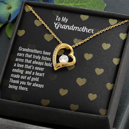 to my grandmother - Forever Love Necklace - JustFamilyThings