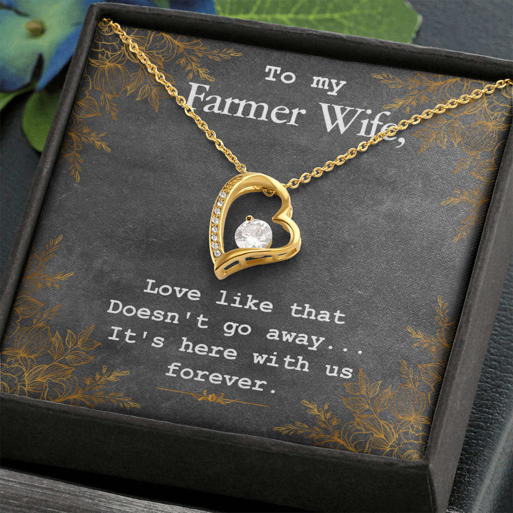 to my Farmer wife - Forever Love Necklace - JustFamilyThings