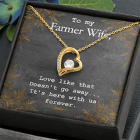Load image into Gallery viewer, to my Farmer wife - Forever Love Necklace - JustFamilyThings

