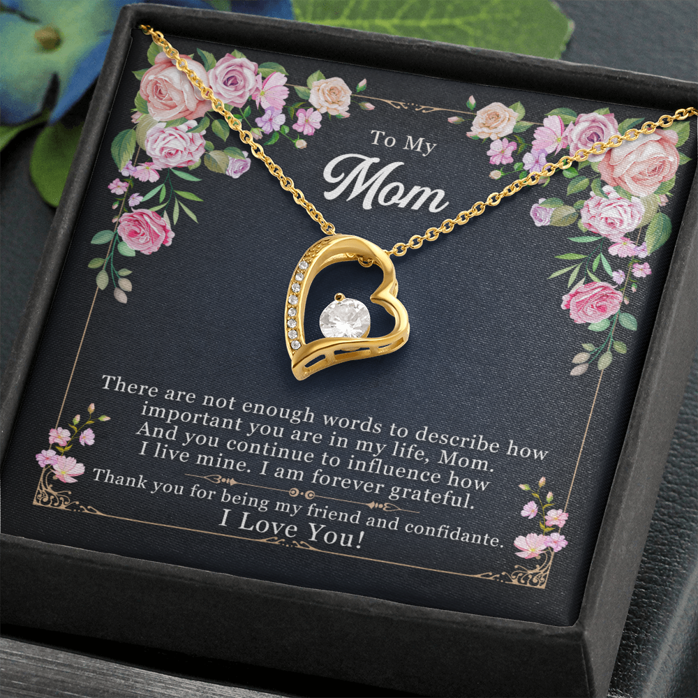 to my mom - There are not enough words - Forever Love Necklace - JustFamilyThings