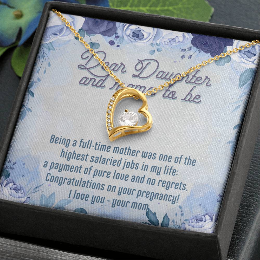 Gift for Pregnant Daughter from Mom - Dear Daughter, Congratulations On Your Pregnancy. - JustFamilyThings